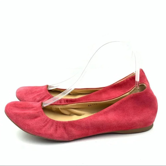 J Crew flats size 8 pink Italian suede ballet - Picture 4 of 13